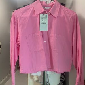 Zara pink shirt